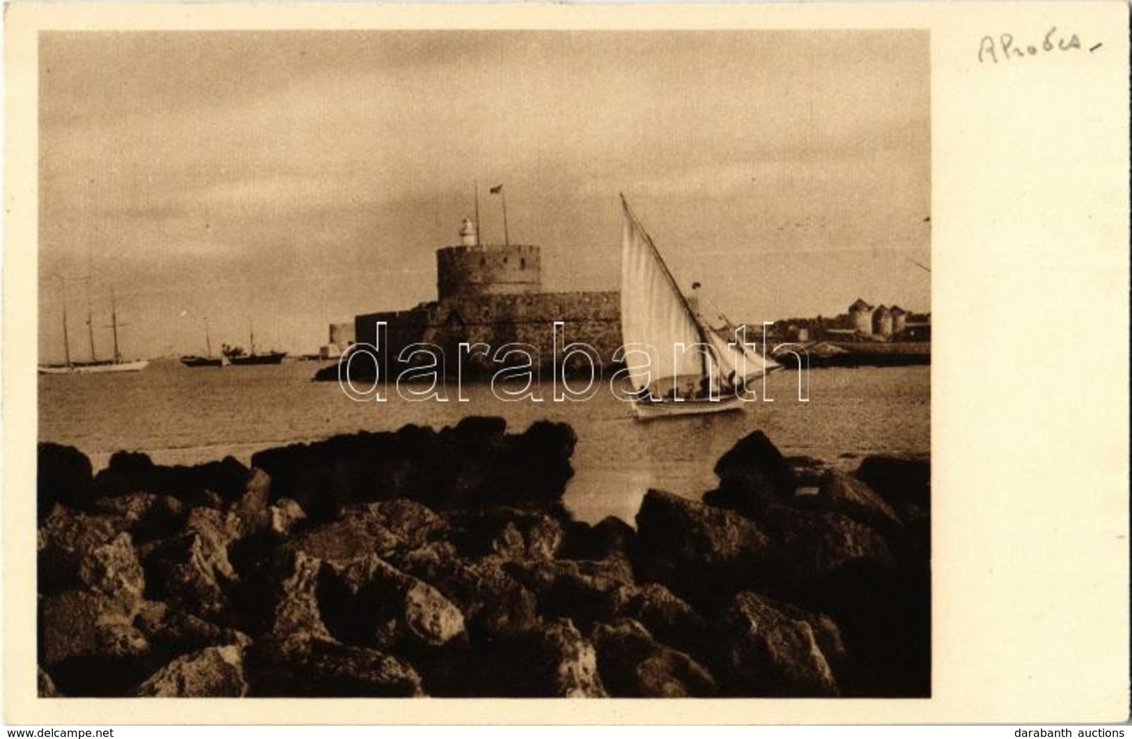 ** T2 Rhodes, Rodi; Il Forte Di S. Nicola / Fort Of St. Nicholas, Sailships - Ohne Zuordnung