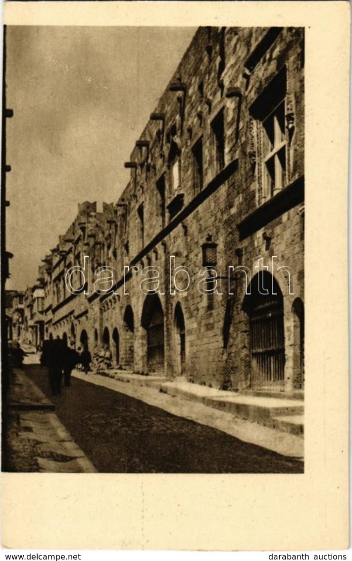 ** T2 Rhodes, Rodi; L'Albergo Della Lingue D'Italia / Street Of The Knights, Italian Knights' Quarters - Ohne Zuordnung