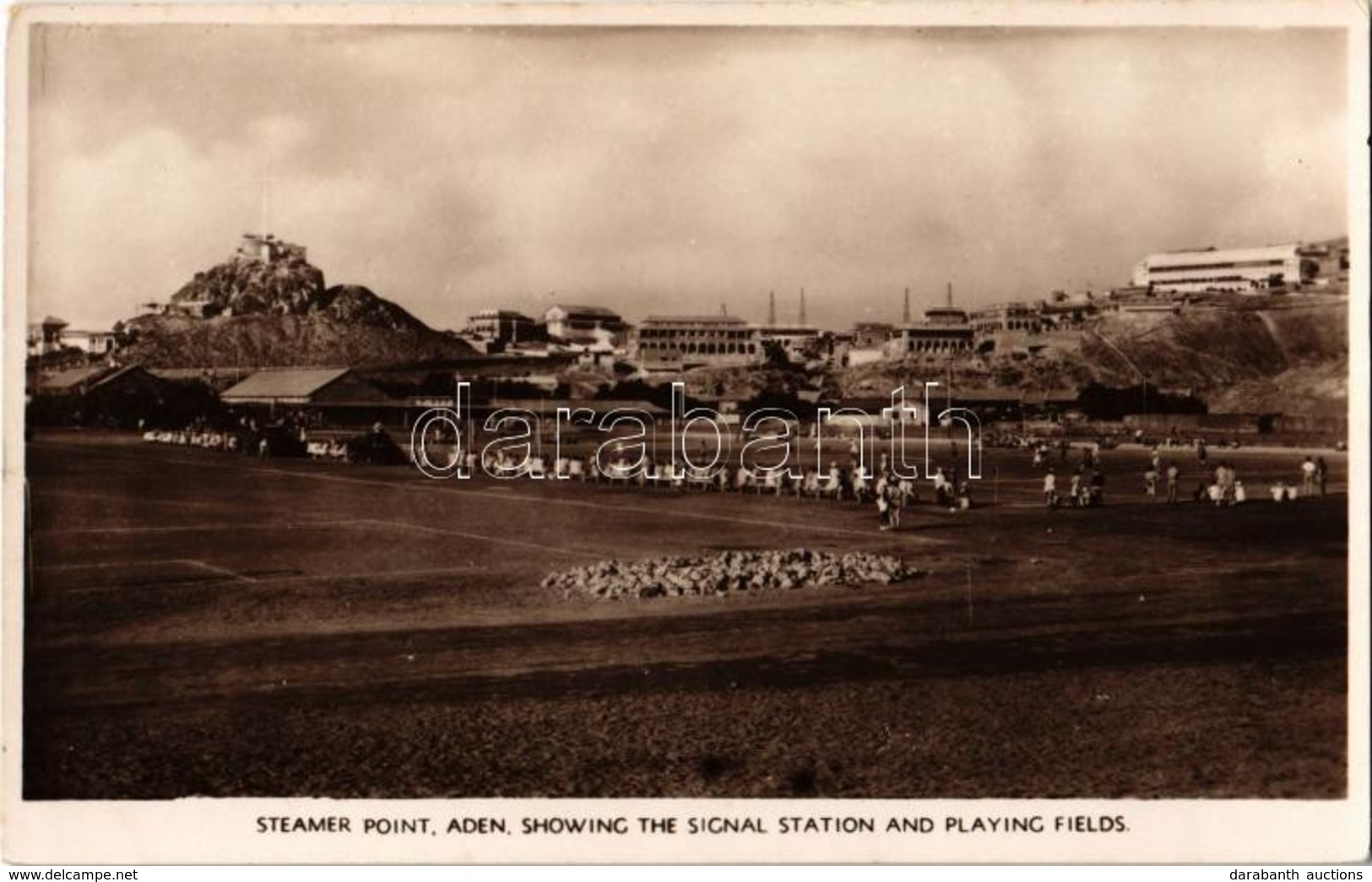 ** T2 Aden, Steamer Point, Showing The Signal Station And Playing Fields - Ohne Zuordnung