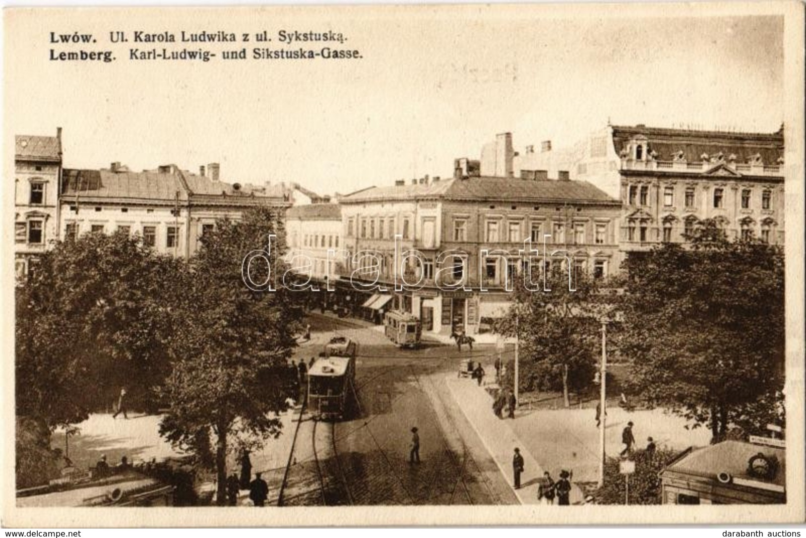 ** Lviv, Lwów, Lemberg; - 2 Db Régi Megíratlan Városképes Lap / 2 Pre-1945 Unused Town-view Postcards - Ohne Zuordnung