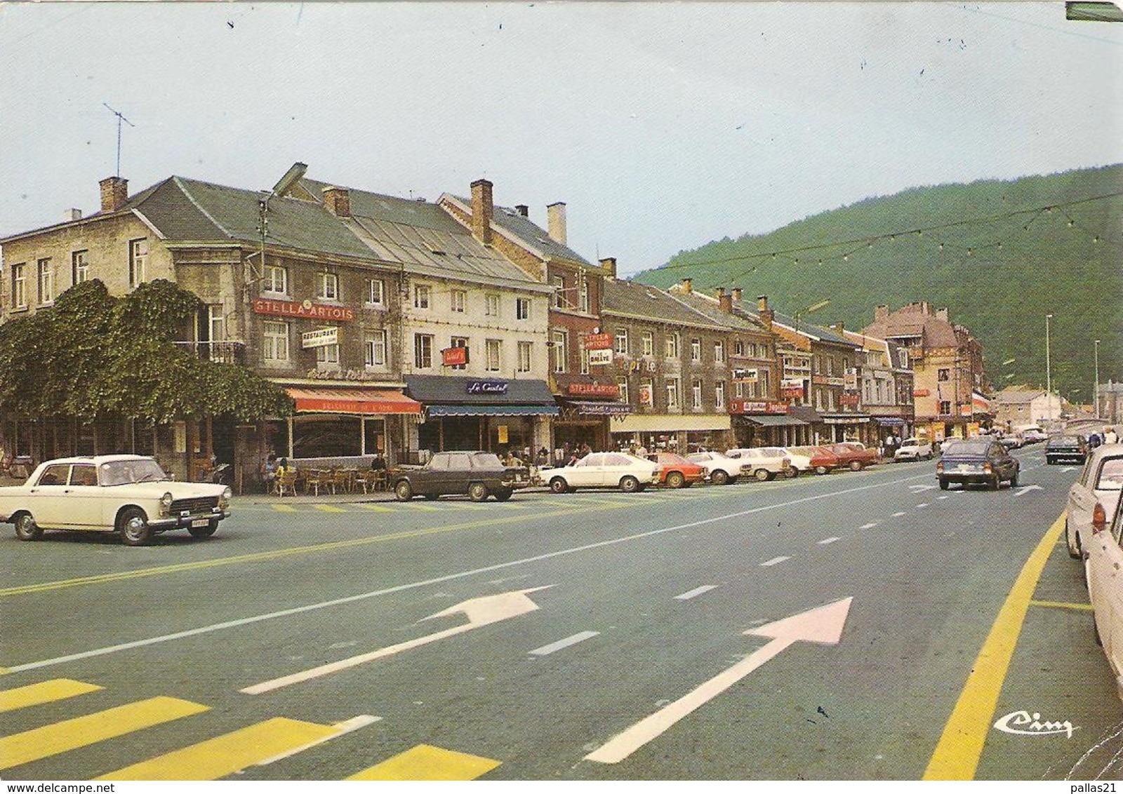 CP Voiture 3194 Aywaille-Peugeot 404,Citroën GS,Alfa Romeo,VW Passat - Voitures De Tourisme