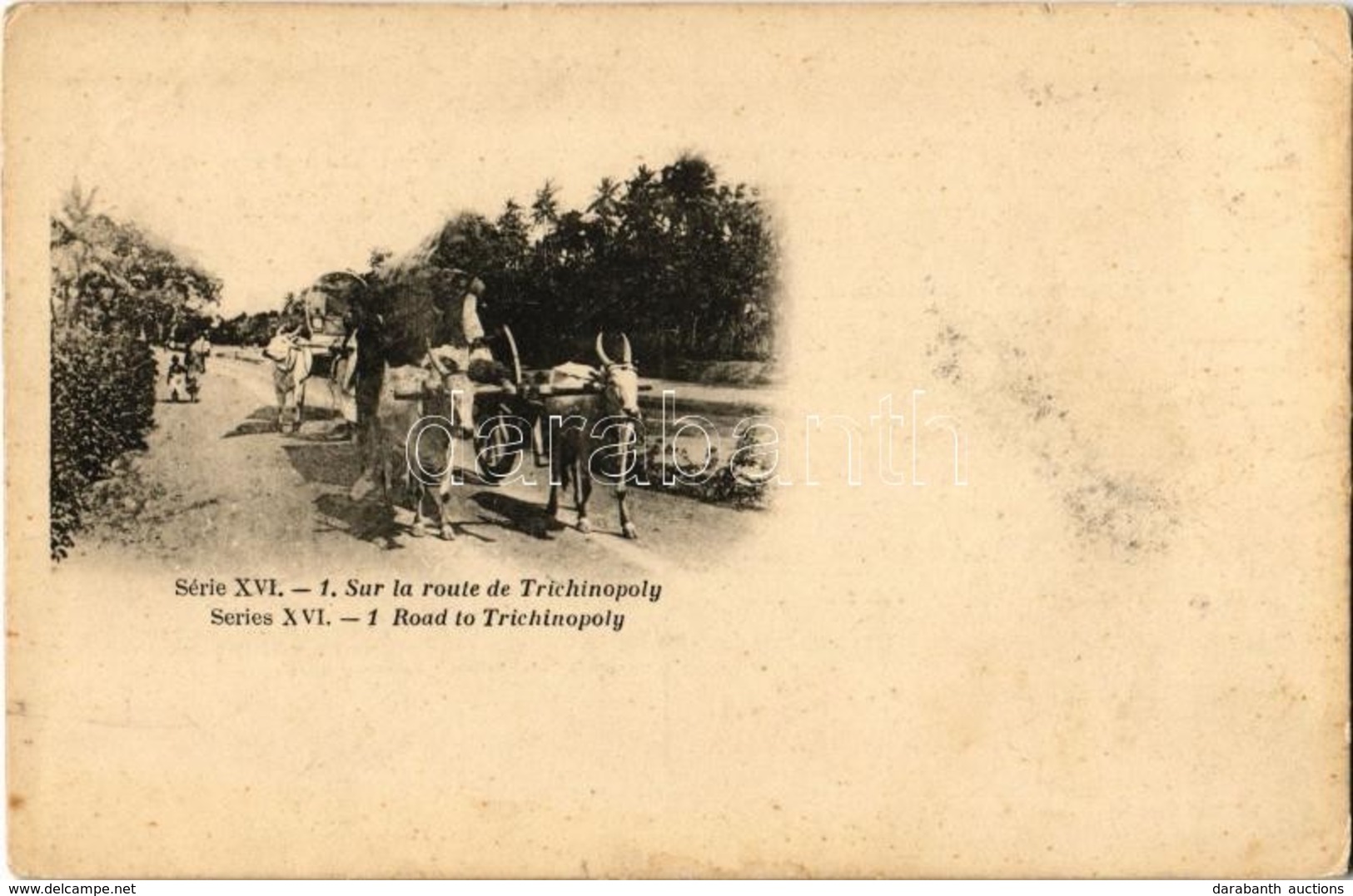 ** T2/T3 Sur La Route De Trichinopoly / Road To Trichinopoly, Ox Cart, Indian Folklore (EK) - Ohne Zuordnung
