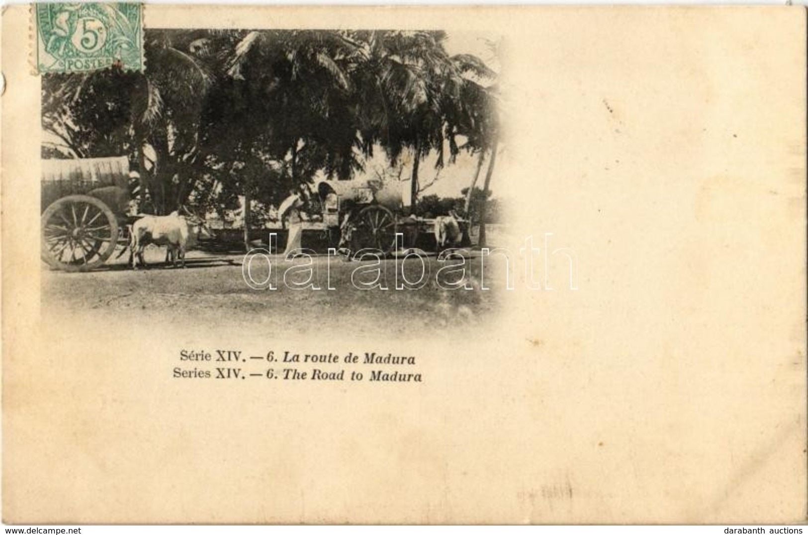 T2 1906 La Route De Madura / The Road To Madura, Ox Cart, Indian Folklore - Ohne Zuordnung