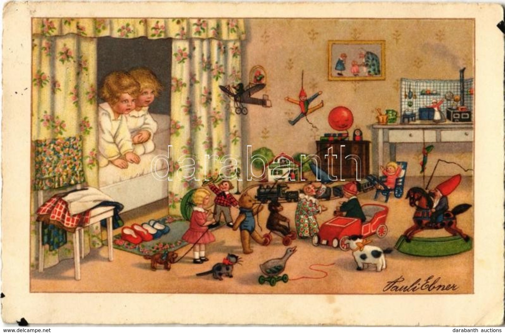 T2/T3 Children Art Postcard. D.A.G.B. No. 2479.  Litho S: Pauli Ebner - Ohne Zuordnung