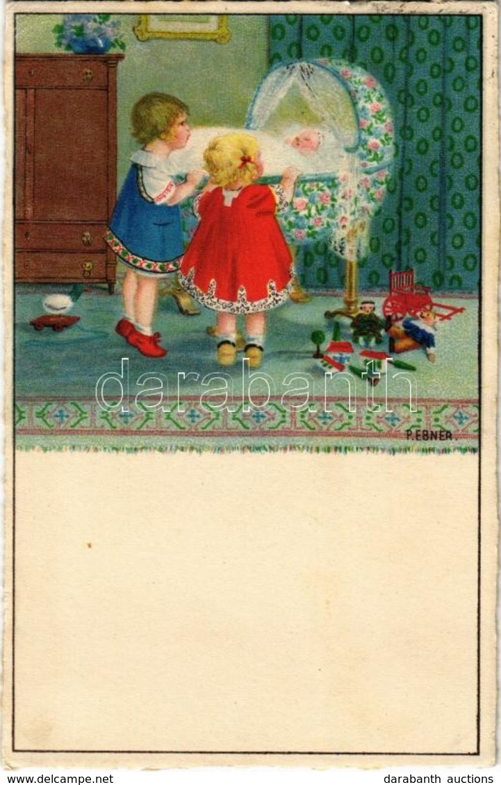 T2/T3 Children Art Postcard. ERIKA Nr. 1078. Litho S: Pauli Ebner (EK) - Ohne Zuordnung