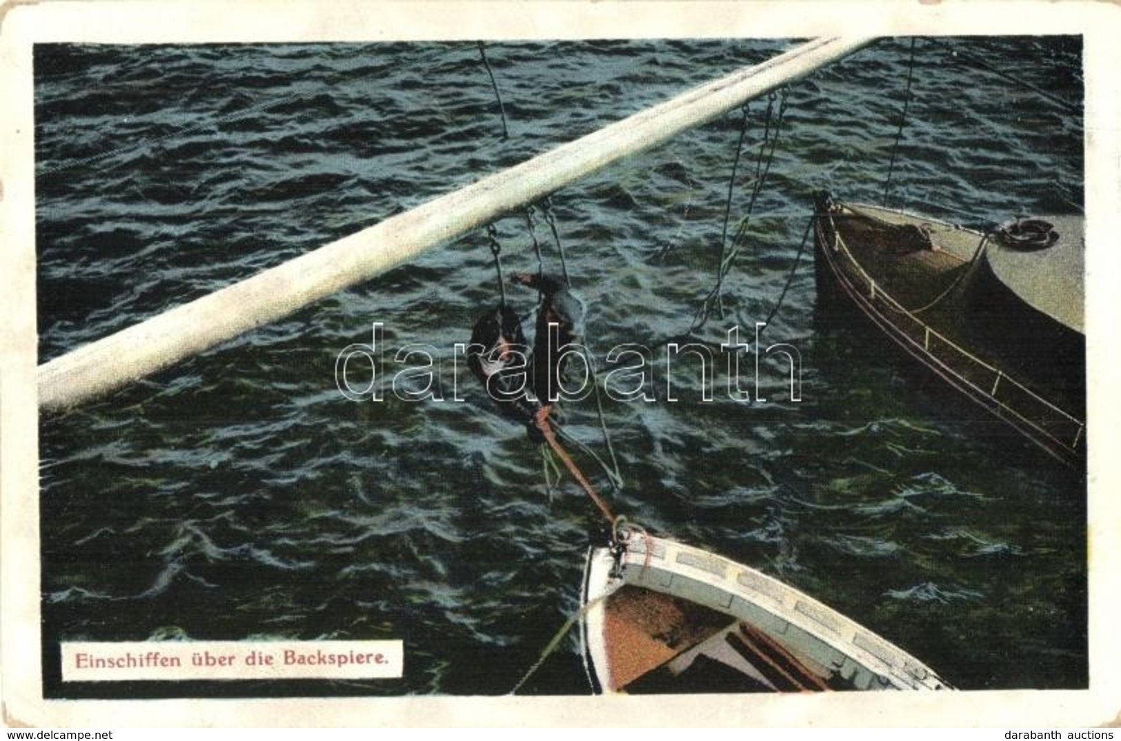 ** T2/T3 Einschiffen über Die Backspiere. K.u.K. Kriegsmarine / WWI Austro-Hungarian Navy Mariners Embark On The Boomkin - Ohne Zuordnung