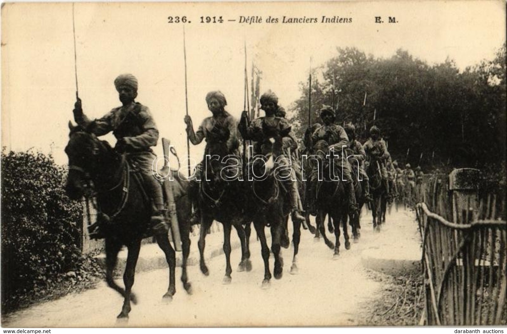 ** T2 Défilé Des Lanciers Indiens / Indian Cavalry, Parade - Ohne Zuordnung