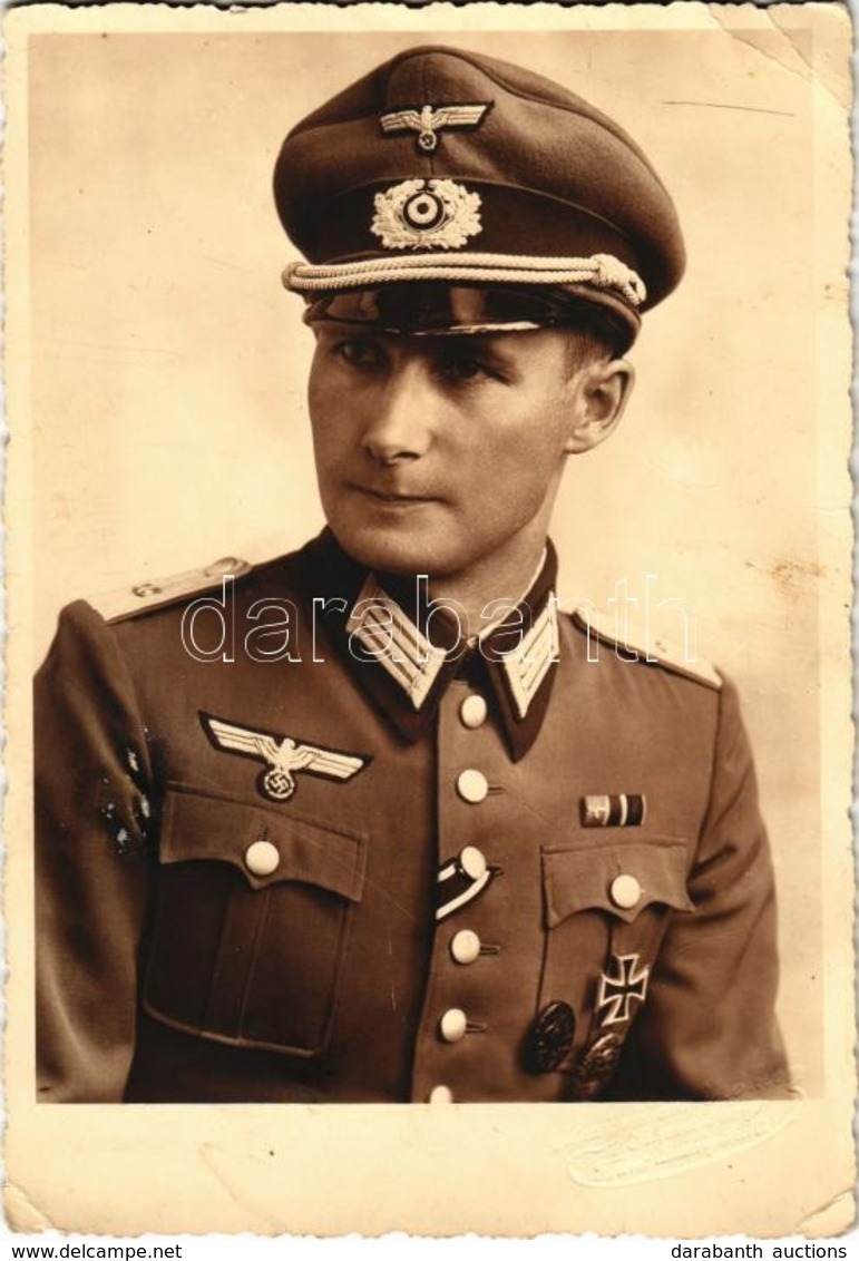 * T3 1942 WWII German Nazi Military Officer, Swastika. Maximilian Kohler Photo (non PC) (EK) - Ohne Zuordnung