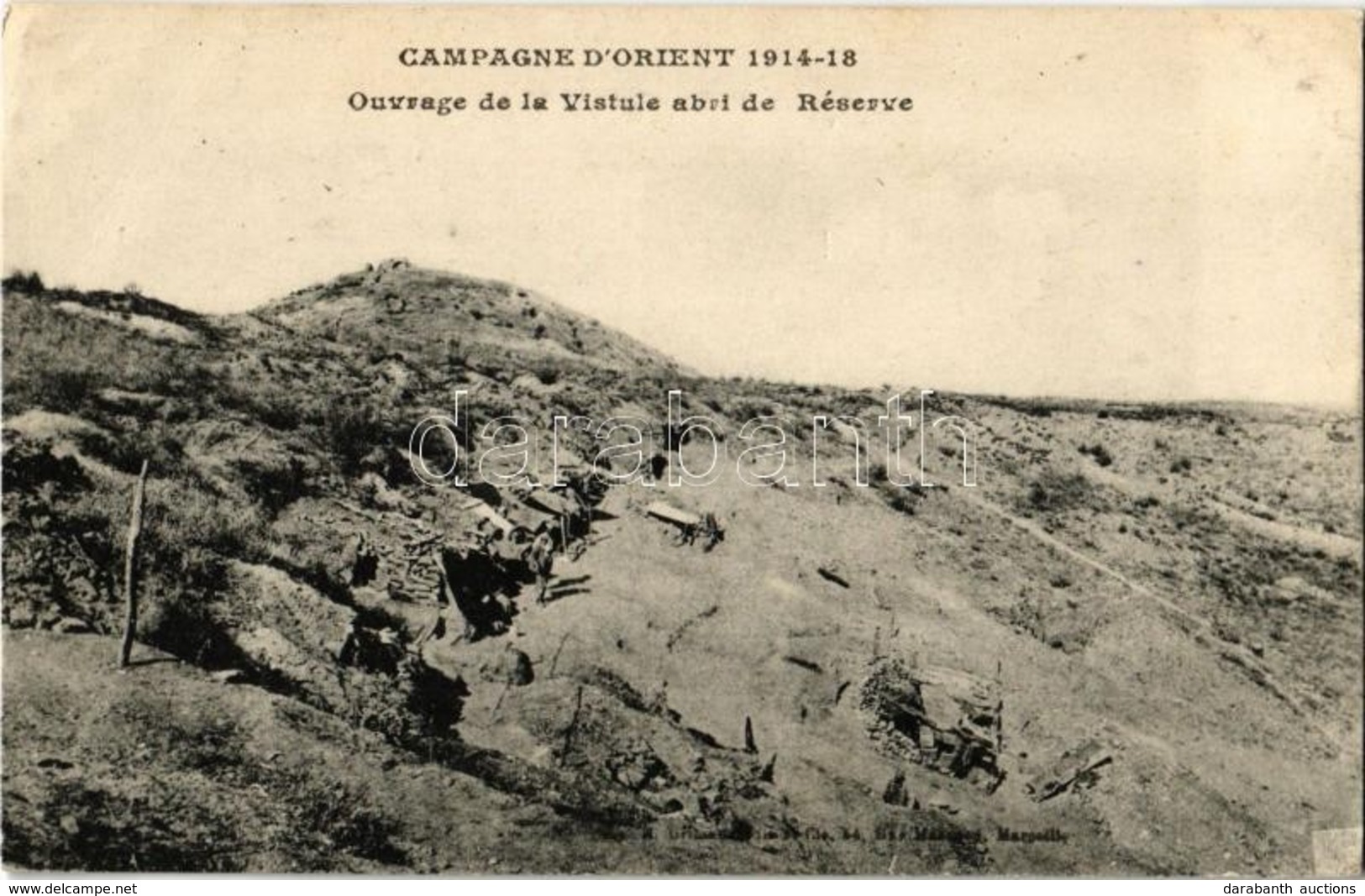 * T2 Campagne D'Orient 1914-18, Ouvrage De La Vistule Abri De Réserve / WWI French Military, Eastern Campaign, Reserve S - Ohne Zuordnung