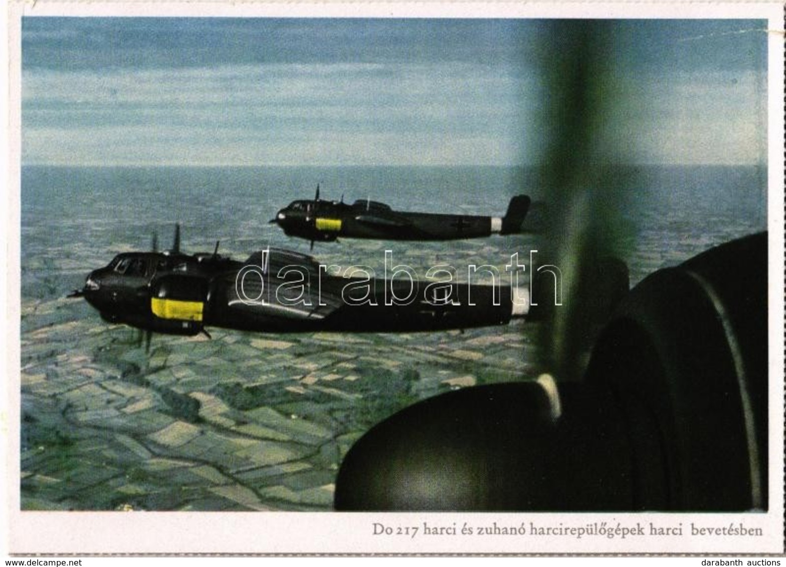 ** T3 Dornier Do 217 Harci és Zuhanó Harcirepülőgépek Felkeresik Az Ellenséget. Jacobsen Haditudósító Felvétele / WWII G - Ohne Zuordnung