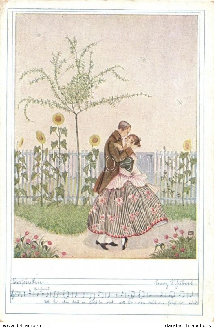 ** T2/T3 Romantic Art Postcard With Music Sheet. Deutscher Schulverein Karte Nr. 1225. S: Mela Koehler (EK) - Non Classés