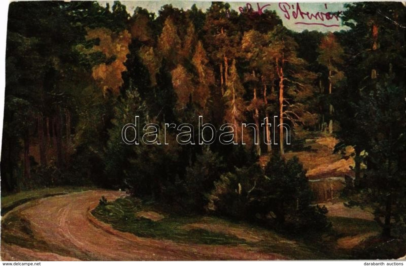 T2 1913 A. Prokofiev, Sosnoviy Bor / Foret De Sapins / Kiefernwald / Pine Forest, Izdanie 'Pishar' St. Peterburg No. 709 - Non Classés