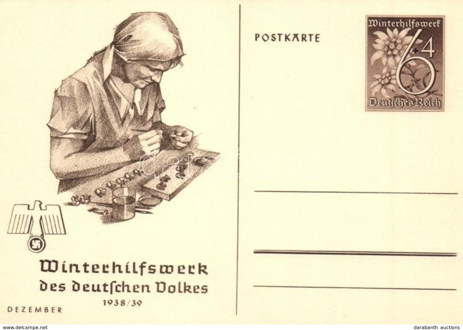 ** T1 Winterhilfswerk (WHW) Des Deutschen Volkes 1938/39 Dezember / 'Winter Relief Of The German People' NSDAP Nazi Part - Unclassified
