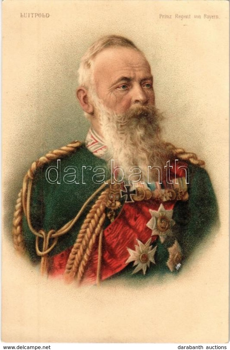 ** T1 Luitpold Prinz Regent Von Bayern / Luitpold, Prince Regent Of Bavaria. Litho - Ohne Zuordnung