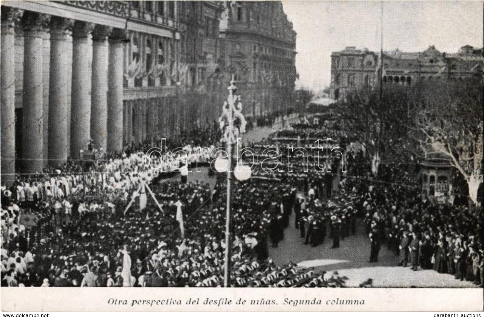 ** T2 Otra Perspectiva Del Desfile De Ninas, Segunda Columna, Recuerdo Del Primer Congresso Eucaristico Argentino No. 9  - Ohne Zuordnung