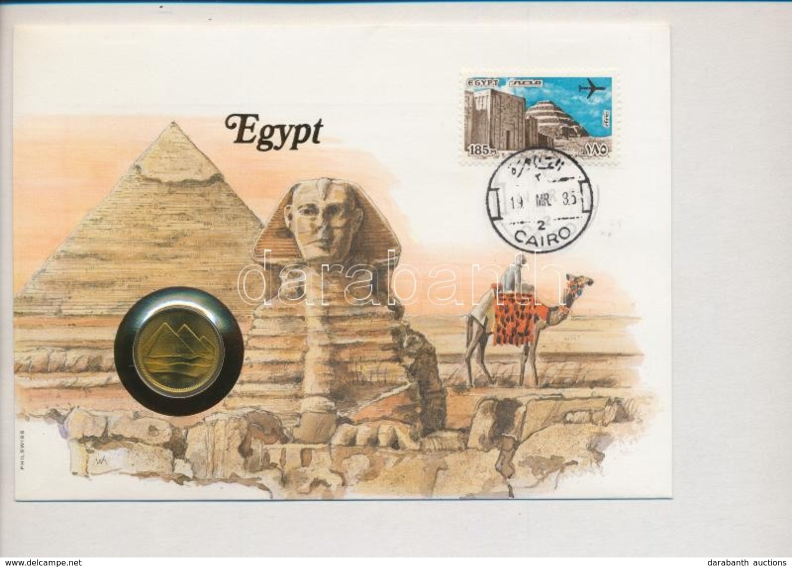 Egyiptom 1984. 5P, Felbélyegzett Borítékban, Bélyegzéssel, Német Nyelvű Leírással T:1,1-
Egypt 1984. 5 Piastres In Envel - Ohne Zuordnung