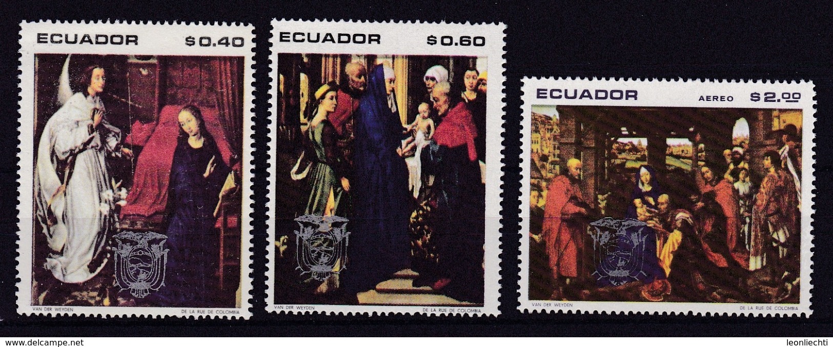 Ecuador.1967  MI: 1457 - 1463 .Gemälde 2 Scan - Christianity