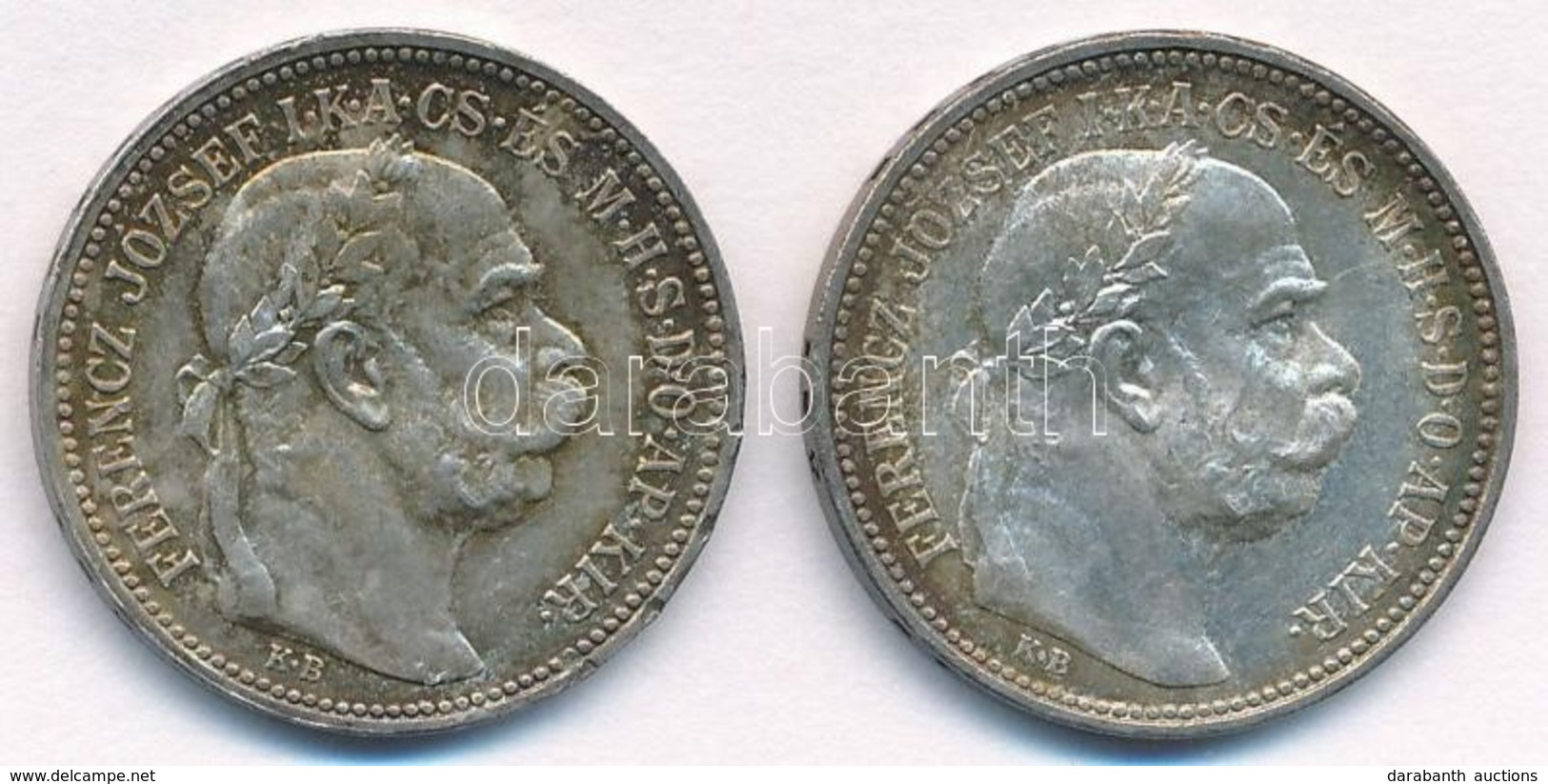 1915KB 1K Ag 'Ferenc József' (2x) T:1- Patina, Ph. Adamo K5.1 - Ohne Zuordnung