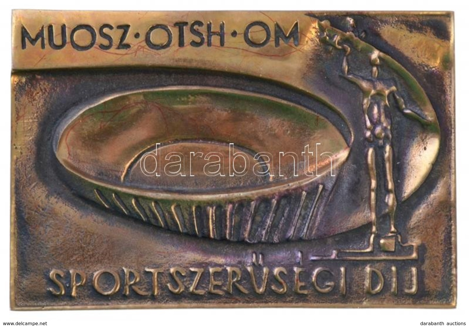 DN 'MUOSZ˙OTSH˙OM Sportszerűségi Díj' Br Plakett (113,5x77mm) T:2 - Non Classés