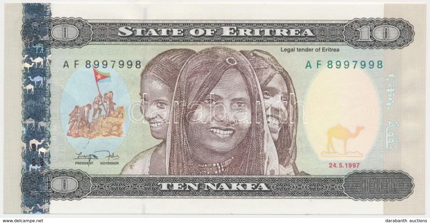 Eritrea 1997. 10N T:I 
Eritrea 1997. 10 Nakfa C:UNC 
Krause 3 - Ohne Zuordnung