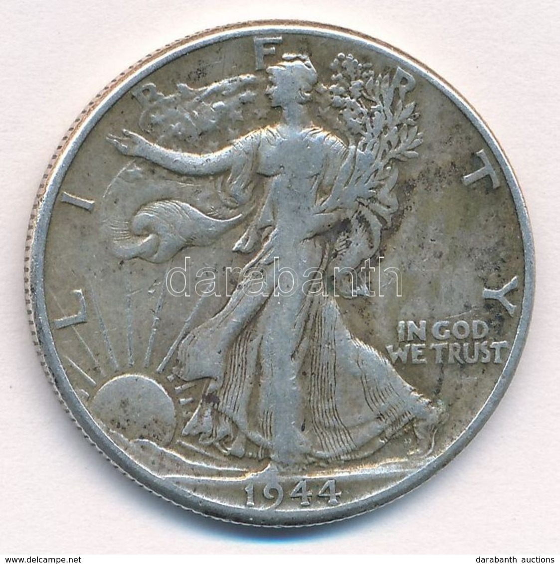 Amerikai Egyesül Államok 1944. 1/2$ Ag 'Walking Liberty' T:2-
 USA 1944. 1/2 Dollar Ag 'Walking Liberty' C:VF 
Krause KM - Unclassified