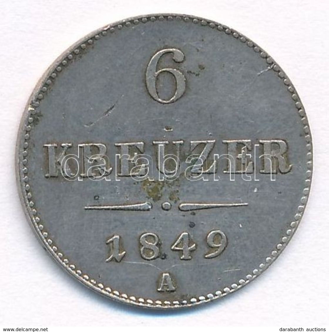 Ausztria 1849A 6kr Ag T:2 
Austria 1849A 6 Kreuzer Ag C:XF 
Krause KM#2200 - Ohne Zuordnung