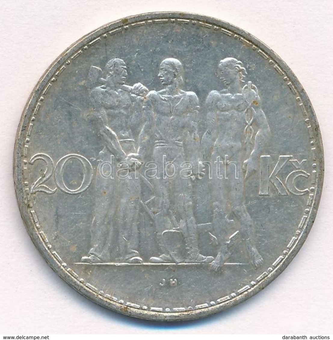 Csehszlovákia 1933. 20K Ag 'Ipar, Mezőgazdaság, üzlet' T:1- Kis Patina
Czechoslovakia 1933. 20 Korun Ag 'Industry, Agric - Ohne Zuordnung