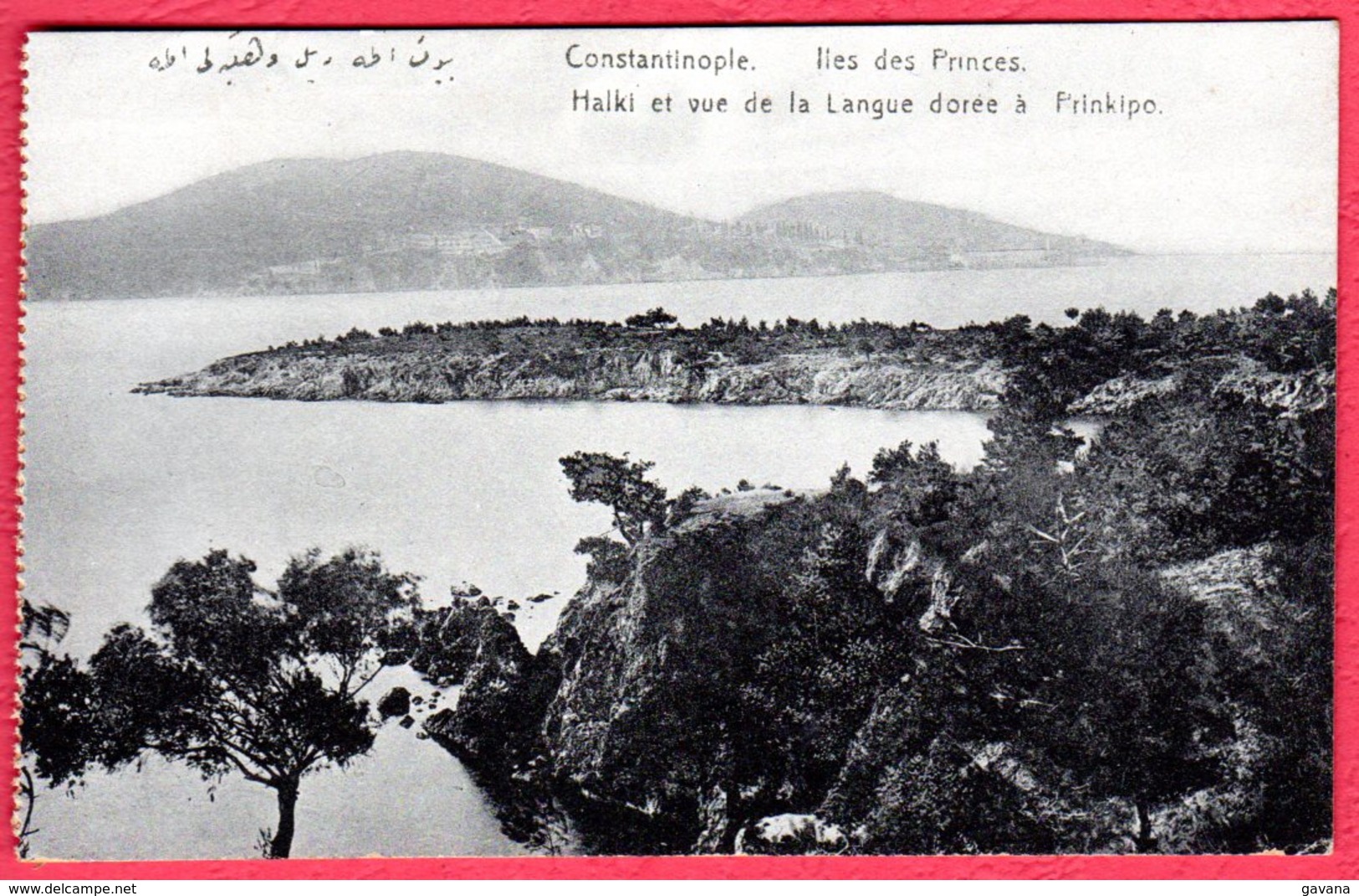 CONTANTINOPLE - Iles Des Princes - Hlaki Et Vue Dela Langue Dorée à Prinkipo - Turquia