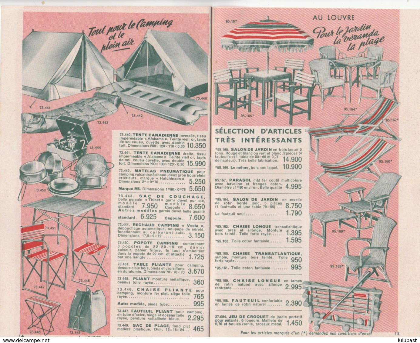 Paris "Au Grands Magasins Du LOUVRE" Catalogue édité à L'occasion Des Défilés De Mannequins Pendant L'été 1952. 16p. - Publicités