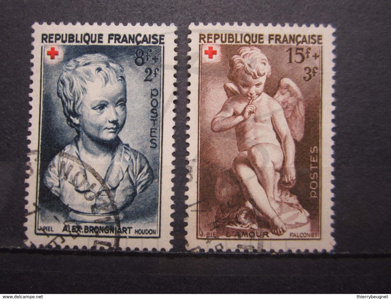 VEND BEAUX TIMBRES DE FRANCE N° 876 + 877 !!! (b) - Oblitérés