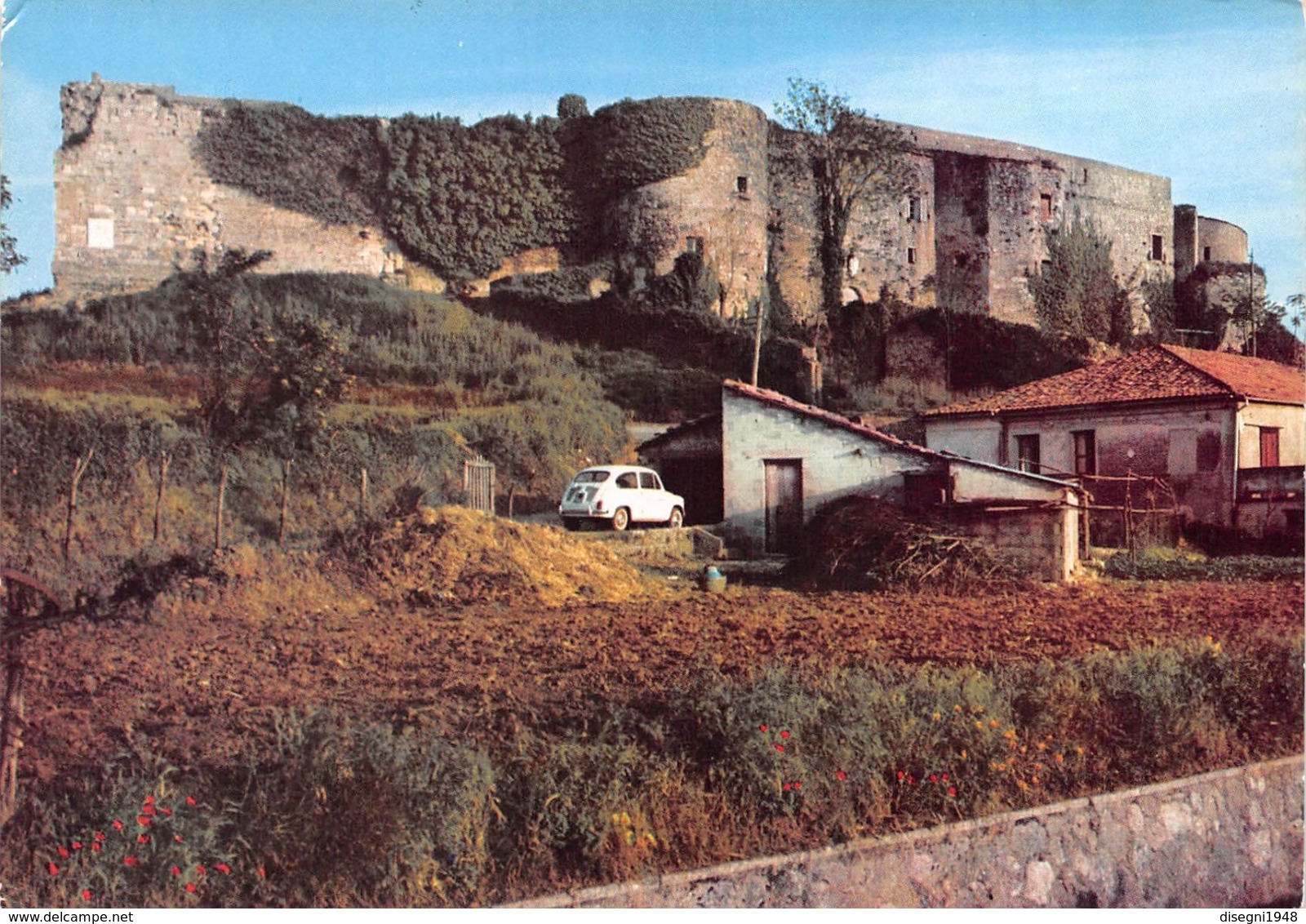 M08675 " VIBO VALENTIA-CASTELLO NORMANNO "  FIAT 600 -CART. ORIG. SPED. 1969 - Vibo Valentia
