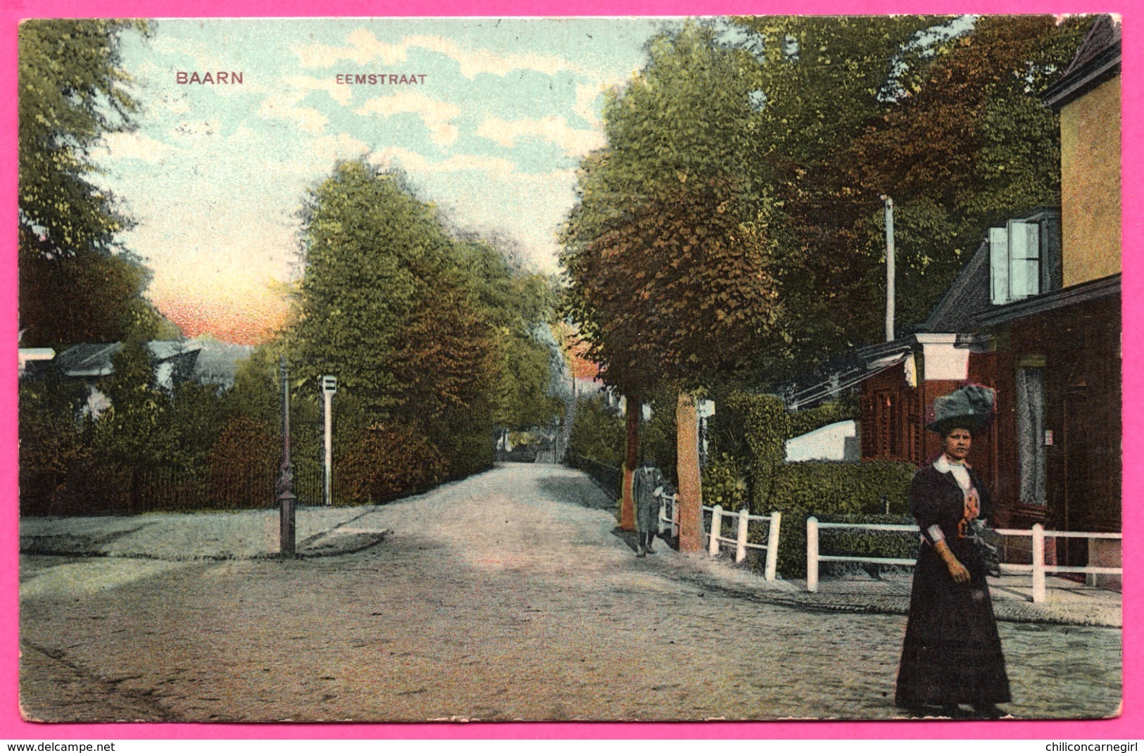 Baarn - Eemstraat - Animée - Edit. J.H. SCHAEFER'S - 1912 - Oblit. A 378 - Baarn