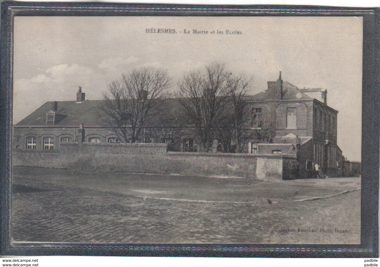 Carte Postale 59. Hèlesmes  La Mairie Et Les écoles Très Beau Plan - Autres & Non Classés