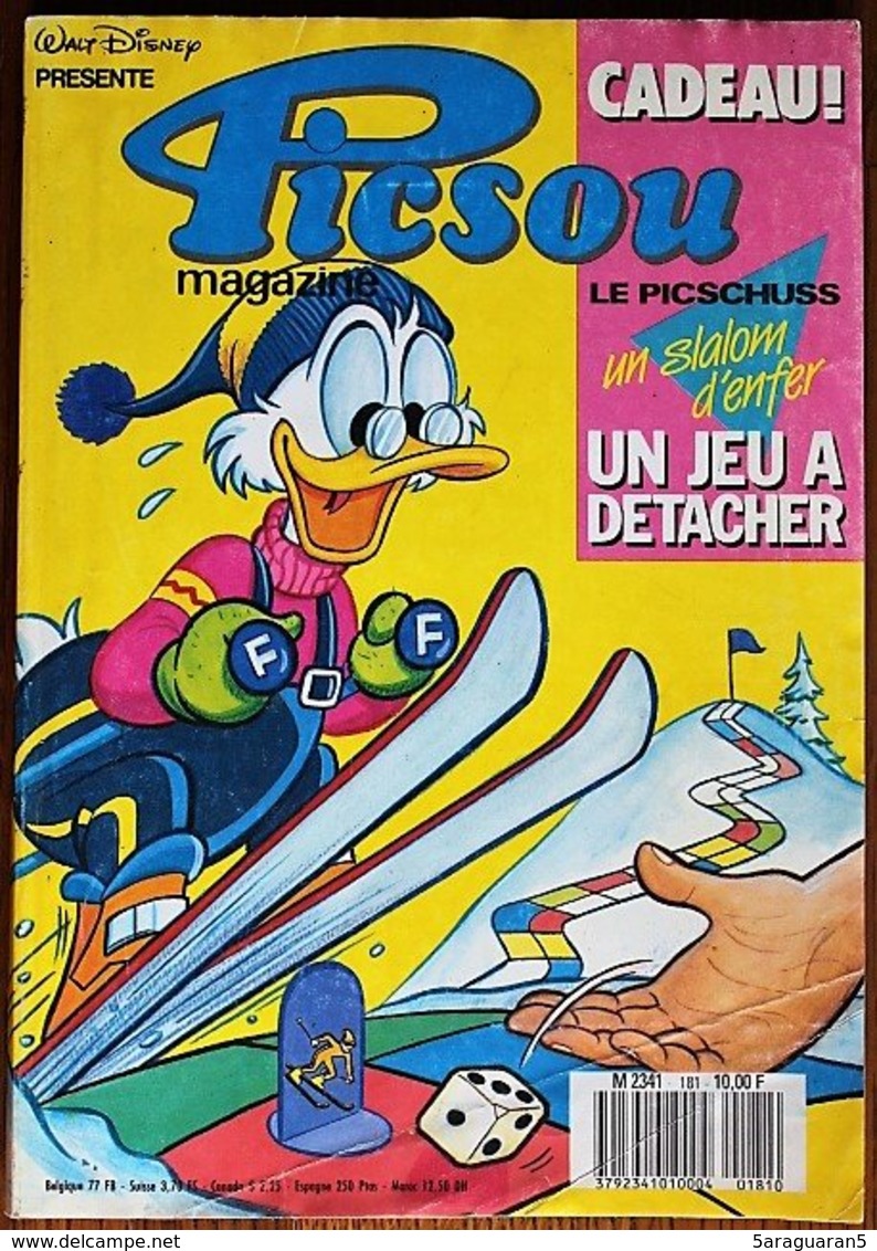 BD PICSOU MAGAZINE - N° 181 - 03/1987 - Picsou Magazine