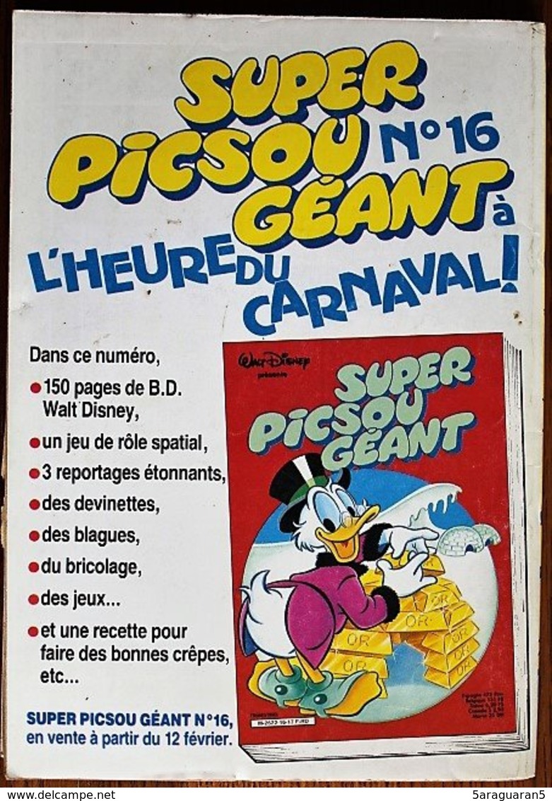 BD PICSOU MAGAZINE - N° 181 - 03/1987 - Picsou Magazine
