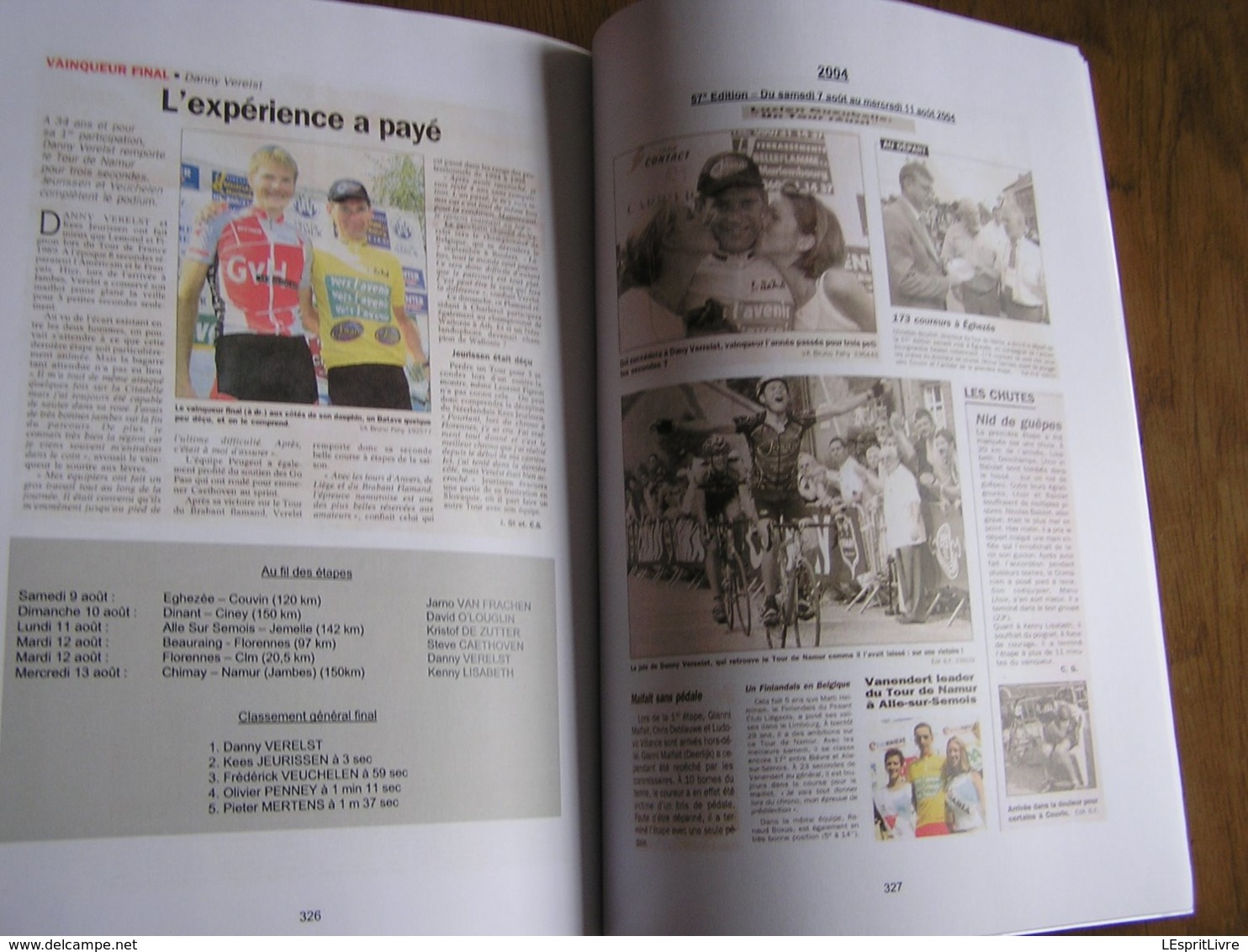 LES 60 EDITIONS DU TOUR CYCLISTE DE LA PROVINCE DE NAMUR Régionalisme Course Sport Cyclisme Vélo Belgique Coureur