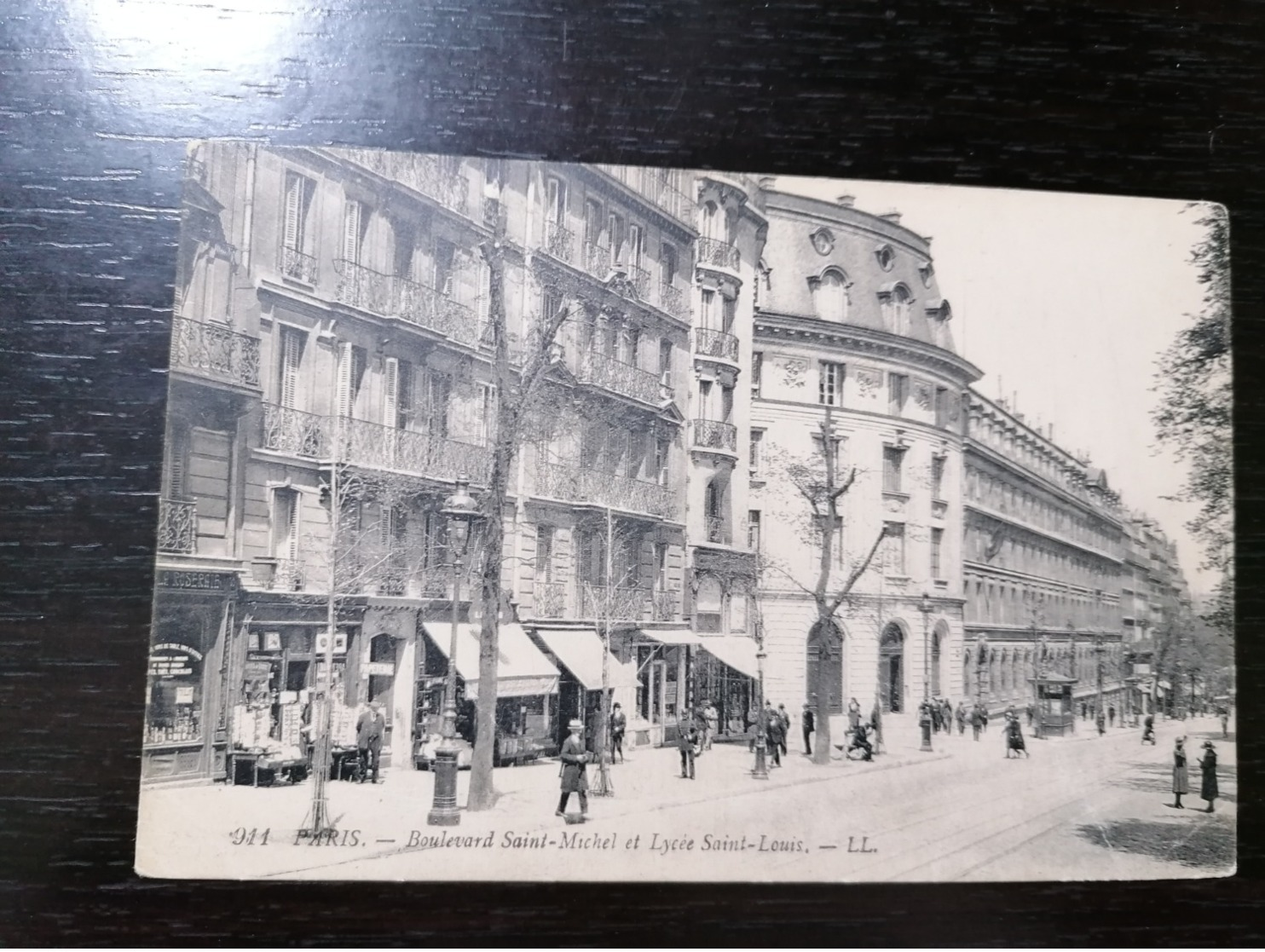 PARIS FRANCE - BOULEVARD SAINT MICHEL ET LYCEE SAINT LOUIS - TRAVELLED 1922 - Other & Unclassified