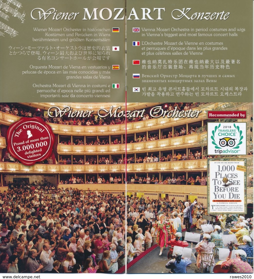 Österreich Wien Wiener Mozart - Konzerte 2019 12 Seiten - Affiches & Posters