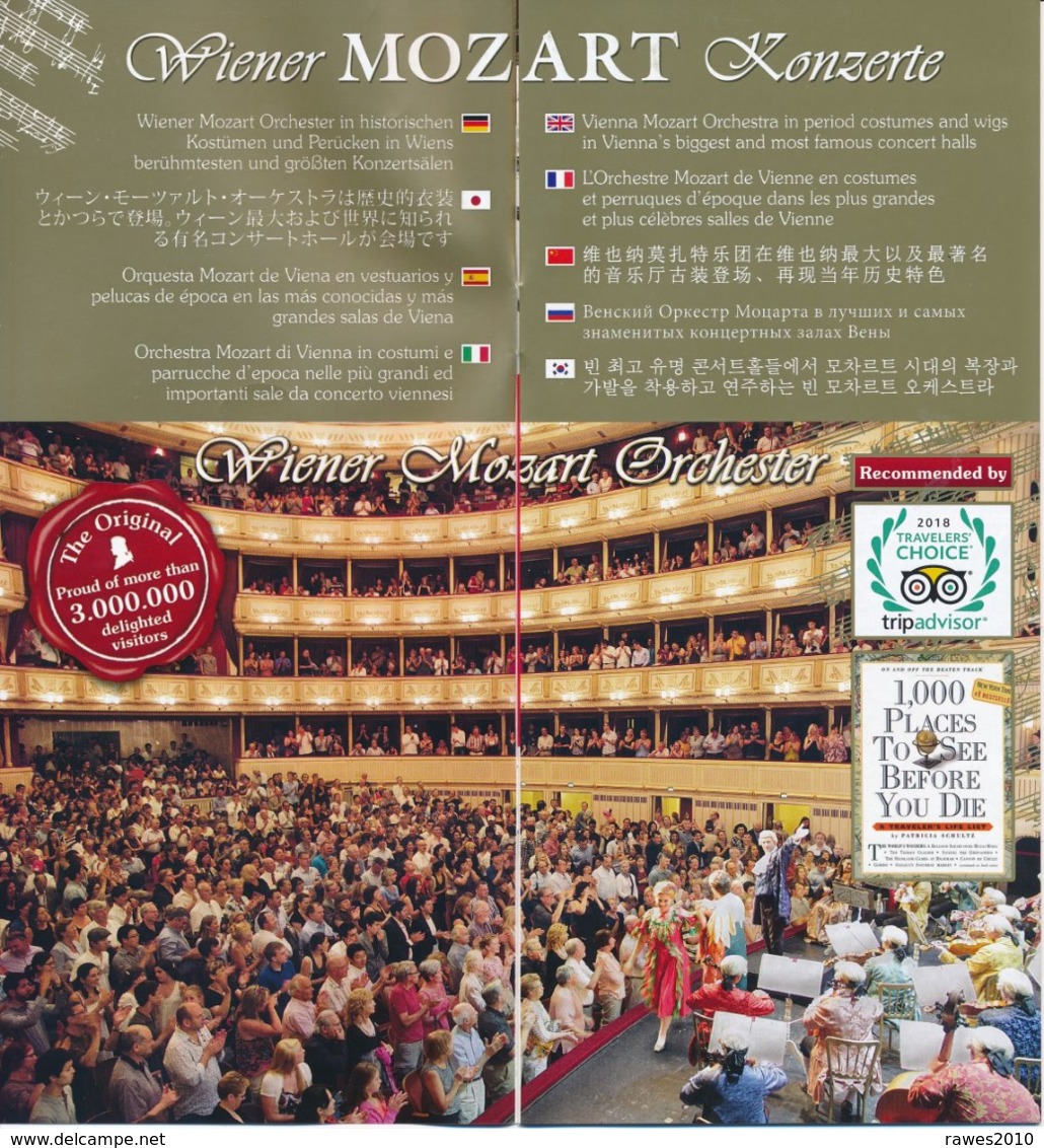 Österreich Wien Wiener Mozart - Konzerte 2019 12 Seiten - Plakate & Poster