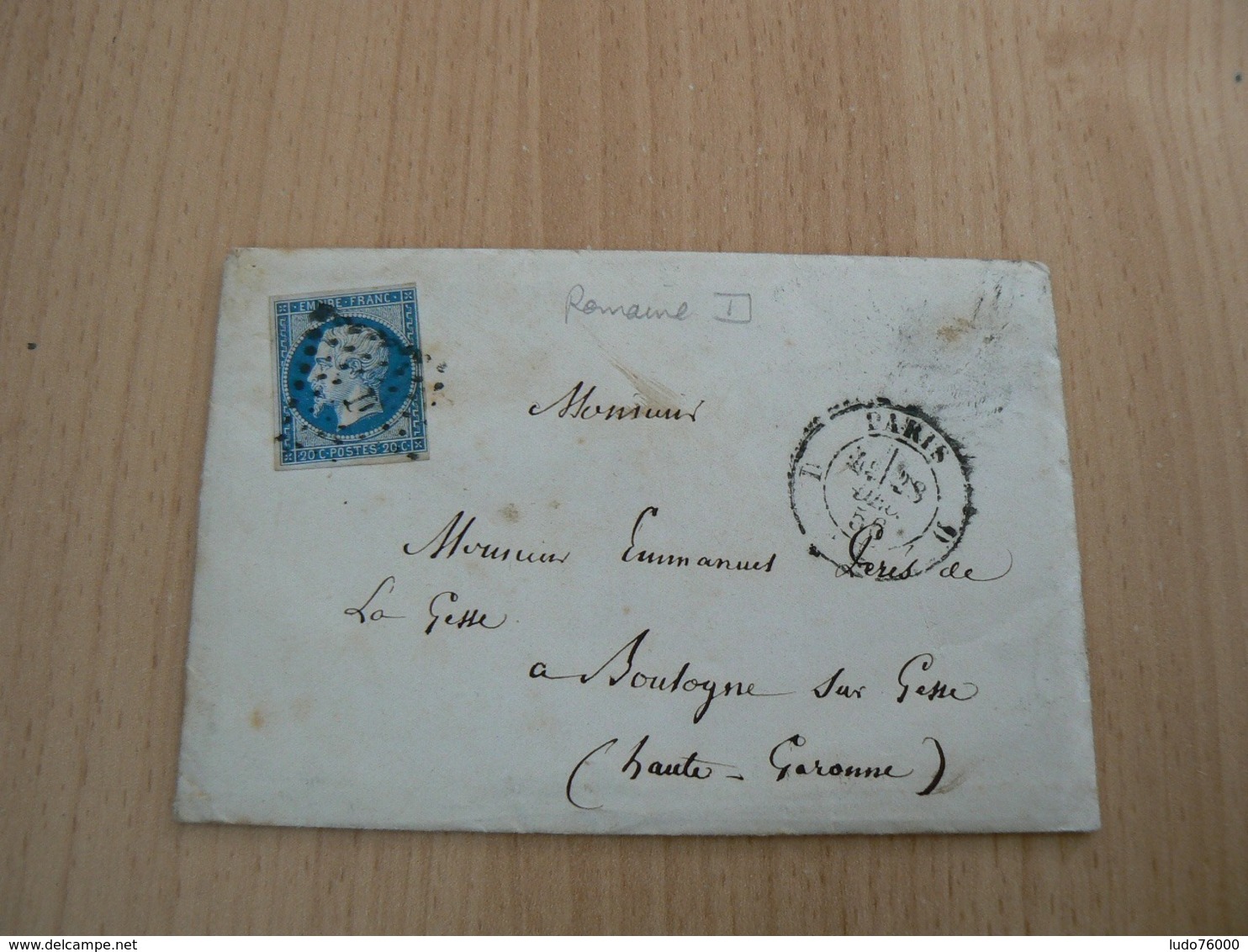 CP 107 / NAPOLEON N° 14 SUR LETTRE - 1853-1860 Napoleone III