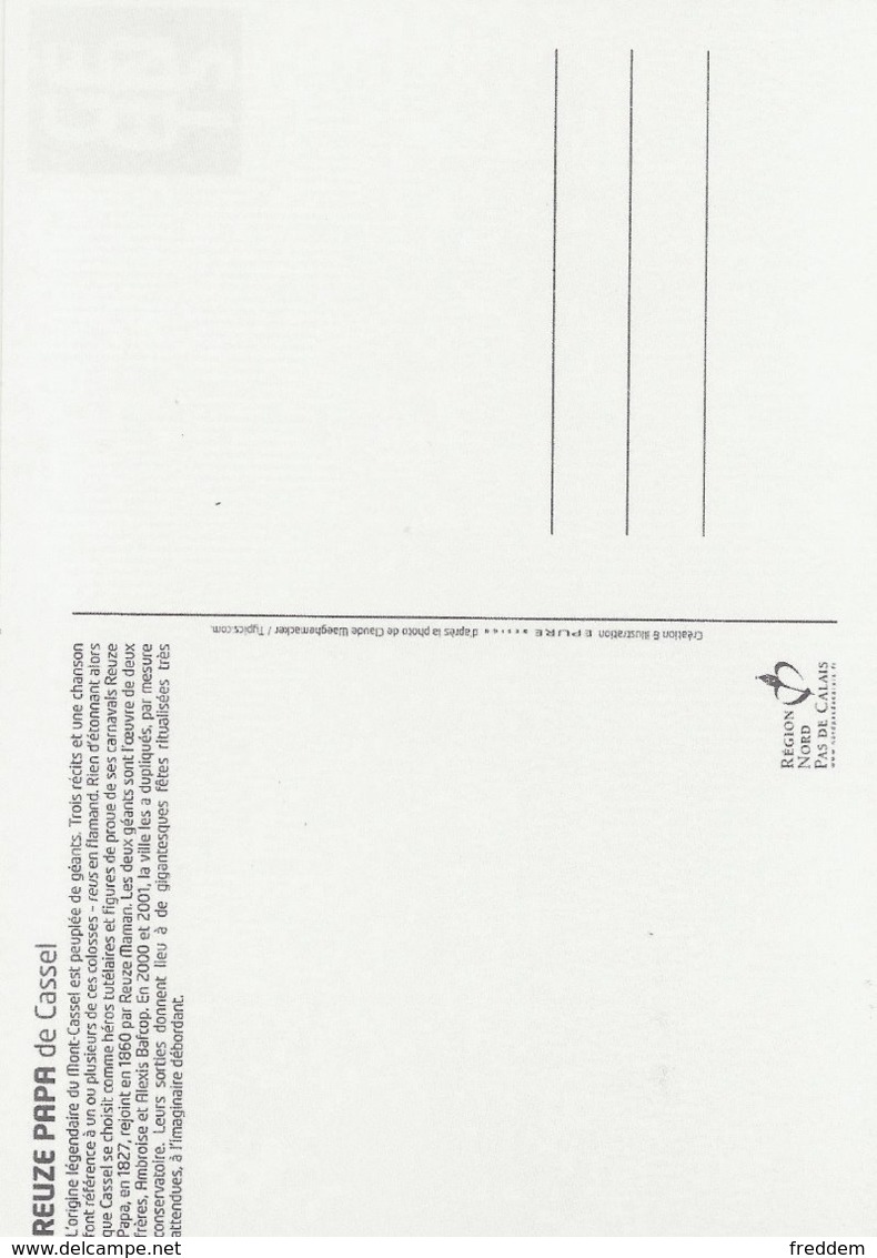 Cassel Nord 59 Carte Maximum FDC 1er Jour Géant Reuze Papa Flandres Dunkerque Hazebrouck Bailleul Douai Calais Géants - 2010-2019