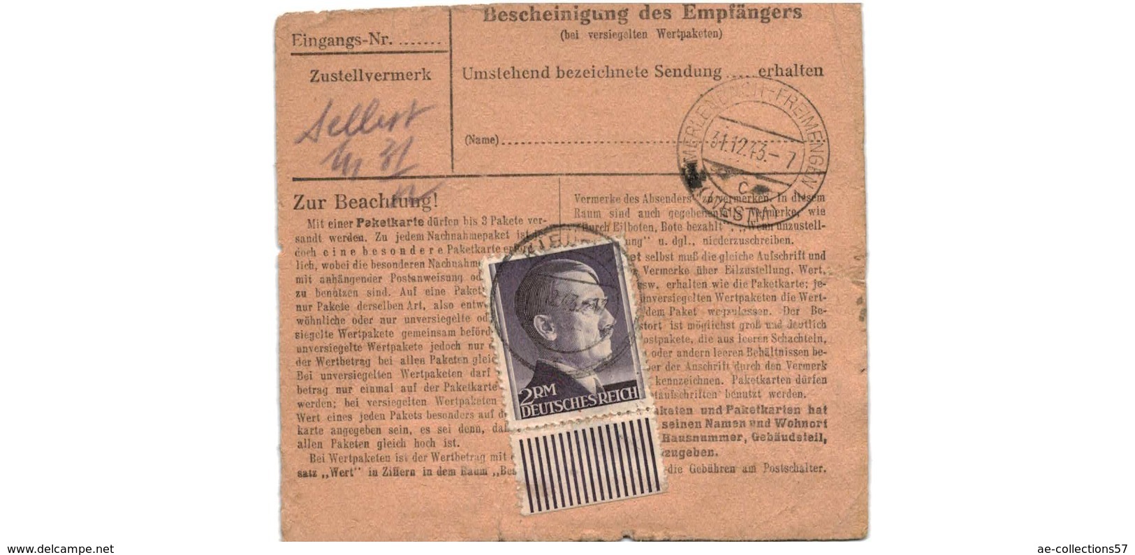 Colis Postal  / De Kiel - Wik - Lettres & Documents