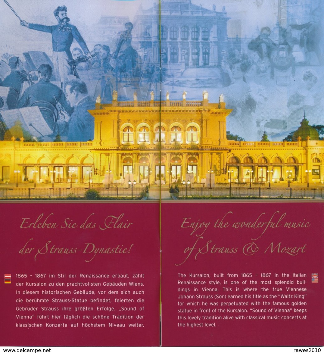 Österreich Wien Strauss & Mozart Konzerte Im Kursalon Wien 2019 32 Seiten - Affiches & Posters