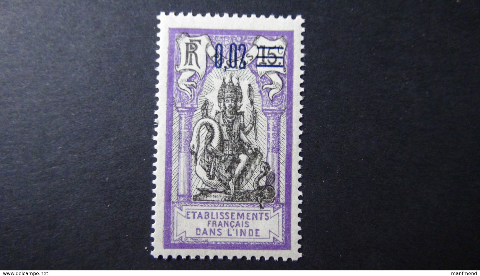 French India - 1922 - Yt:FR-IN 57, Mi:FR-IN 56**MNH - Look Scan - Ungebraucht