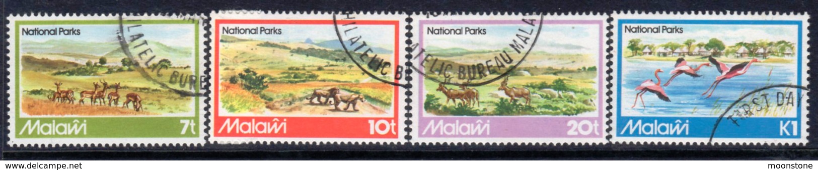 Malawi 1982 National Parks Wildlife Set Of 4, Used, SG 650/3 (BA2) - Malawi (1964-...)