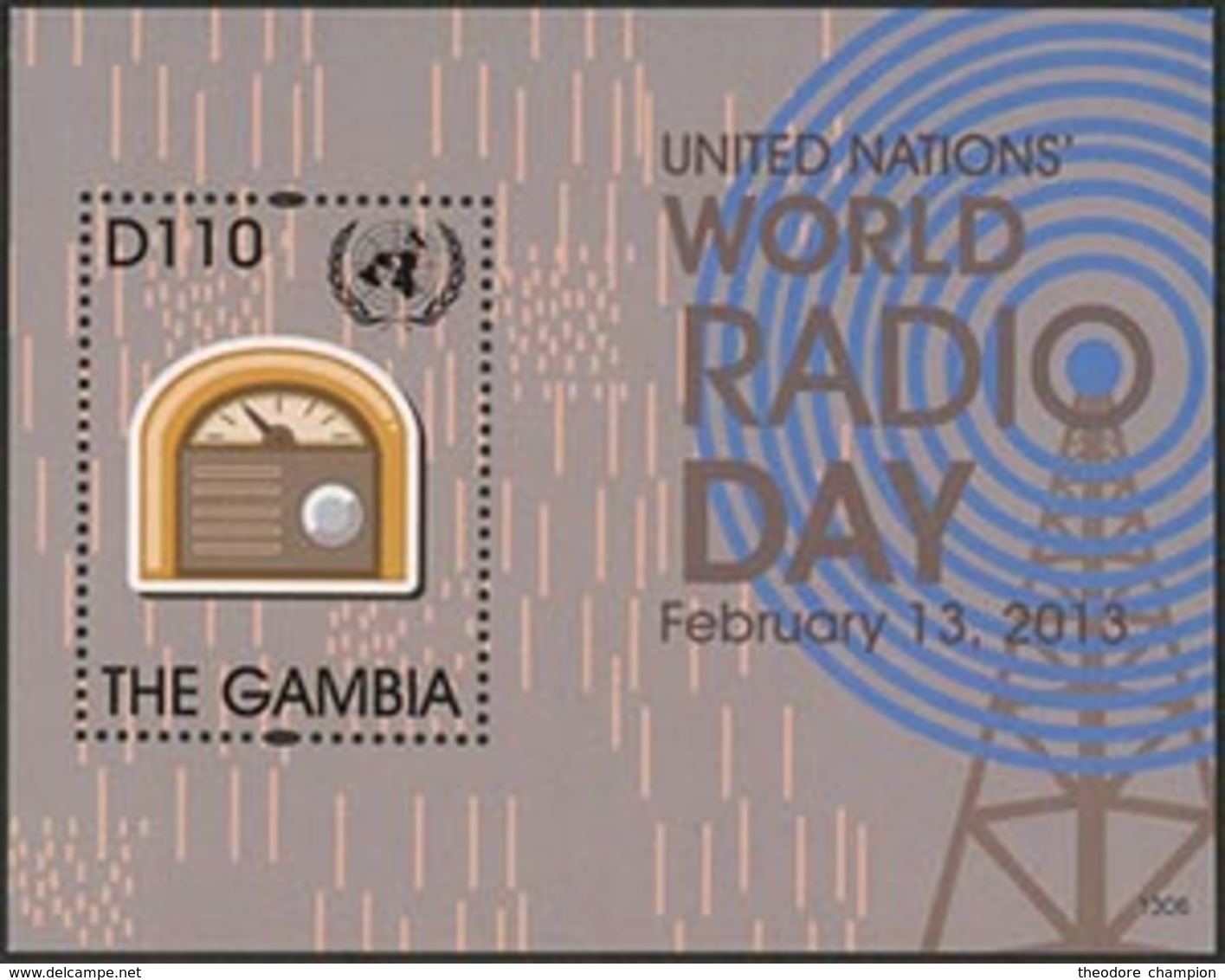 GAMBIE Bloc Journée De La Radio (1306) Neuf ** MNH - Gambie (1965-...)