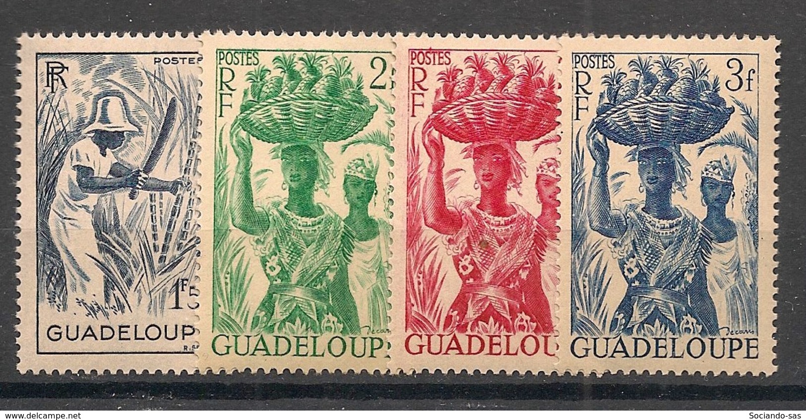 Guadeloupe - 1947 - N°Yv. 202 à 205 - 4 Valeurs - Neuf Luxe ** / MNH / Postfrisch - Nuevos