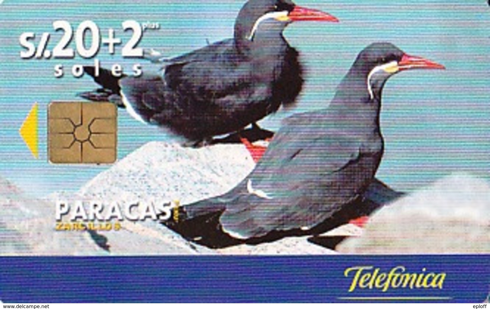 Pérou  Péru Telefonica   Télécarte à Puce    "Paracas Zarcillos"  "la Catédral" De 08.1999   Tirage 50 000 Exemplaires - Perú