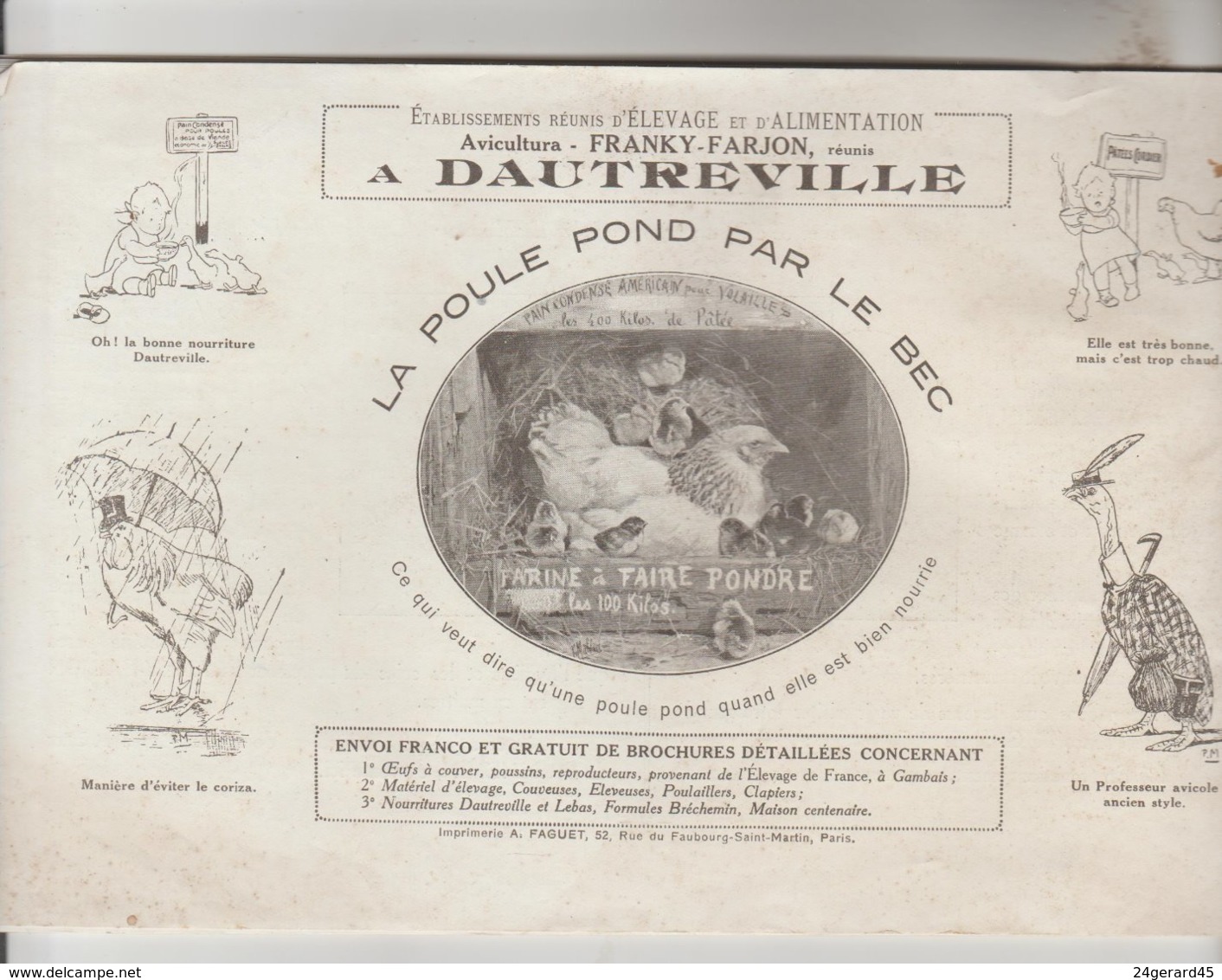 CATALOGUE PUBLICITAIRE TECHNIQUE ELEVAGE ET ALIMENTATION ANIMALE 32 PAGES - Elevage De France FRANKY FARJON GAMBAIS  78 - Pubblicitari