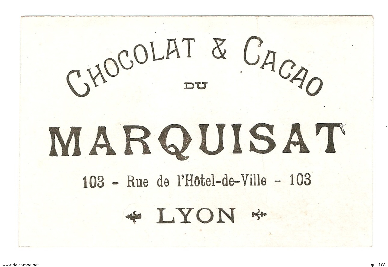 Chromo Chocolat Du Marquisat Lyon Barbier Humour Accident Rasoir Barbe Coiffeur Victorian Trade Card Barber A15-115 - Sonstige & Ohne Zuordnung